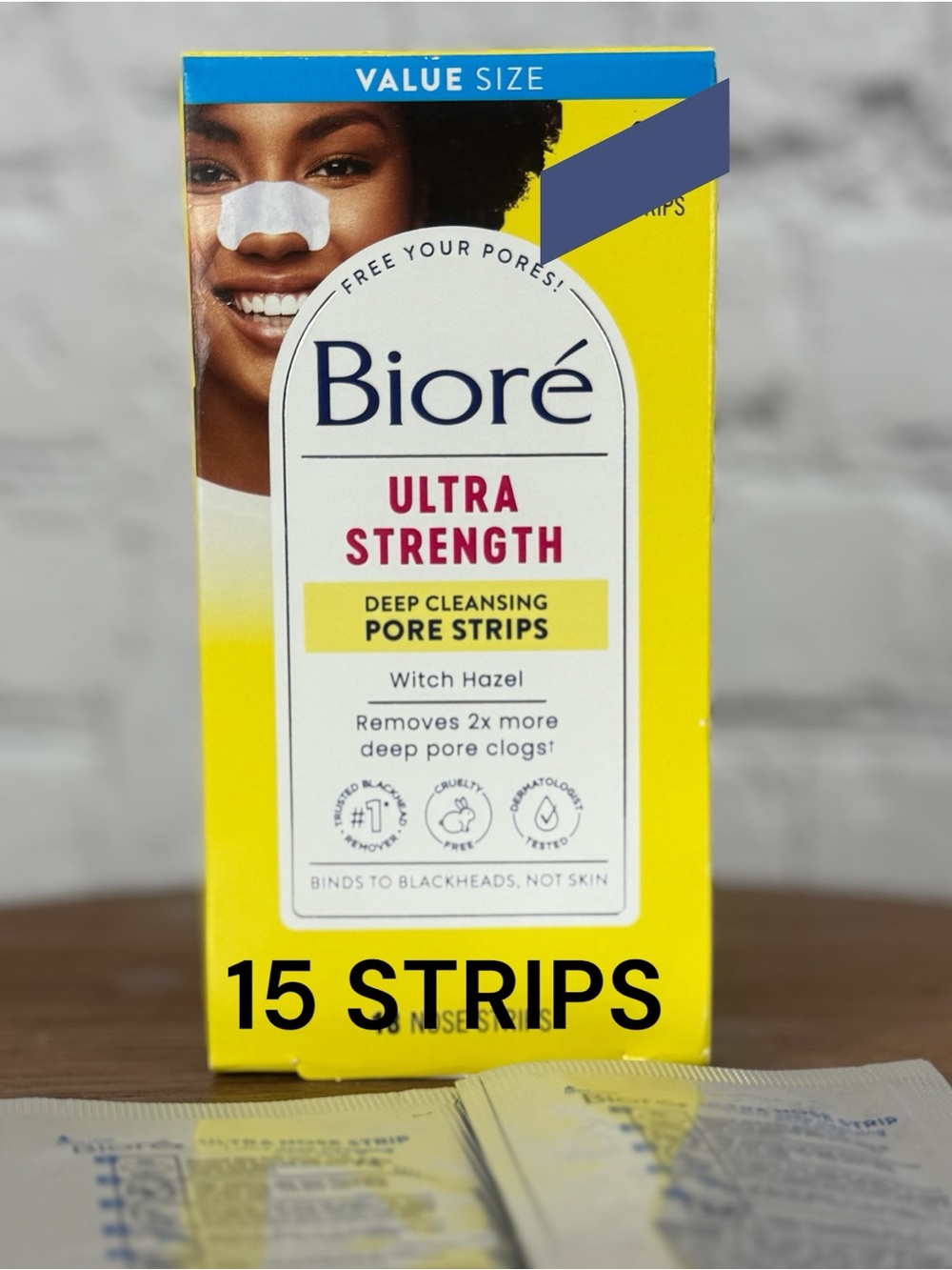 Biore Ultra Strength Deep Cleansing Pore Strips - 15, not 18
